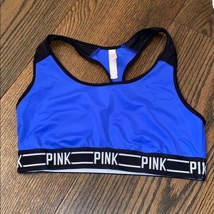 Pink sports bra